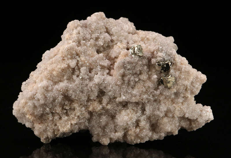 Pyrite on Calcite on Matrix, N'Chwaning II, Northern Cape, South Africa