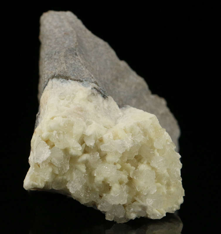 Hemimorphite on Fluorapatite on Matrix, Skorpion Mine, Karas Region, Namibia