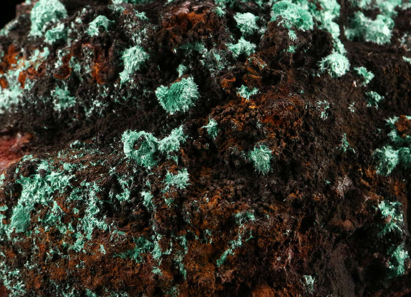 Malachite on Matrix, Skorpion Mine, Karas Region, Namibia