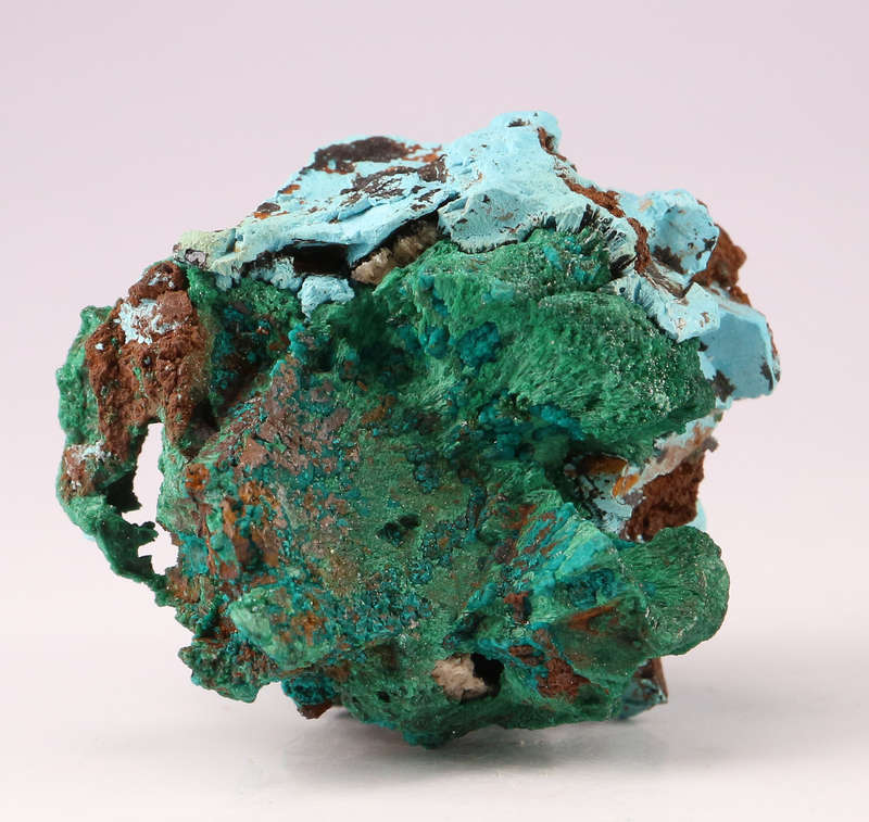 Malachite, Shattuckite Cluster, Tantara Mine, DRC
