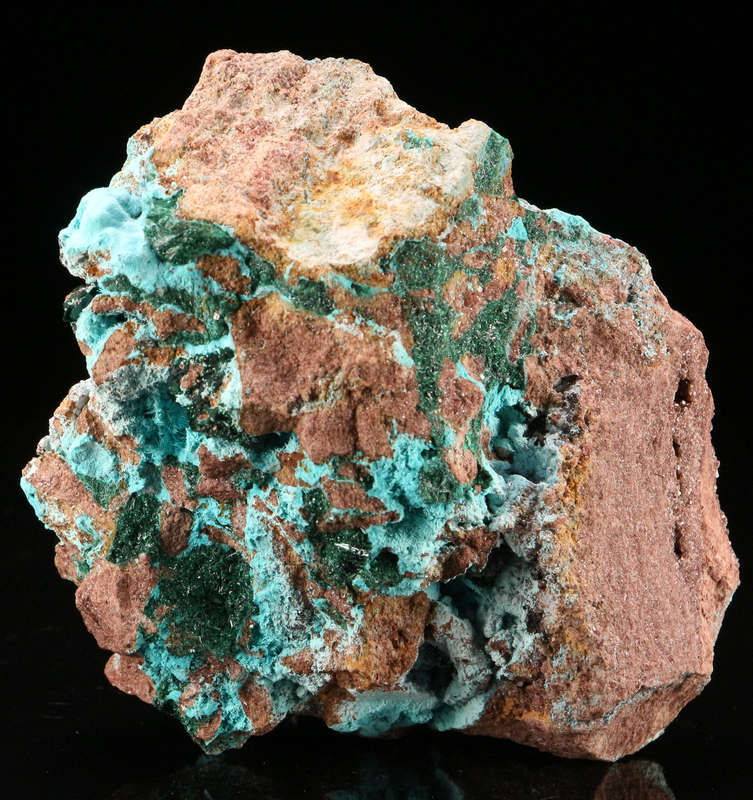 Malachite & Chrysocolla on Matrix, Tenke Fungurume, DR Congo
