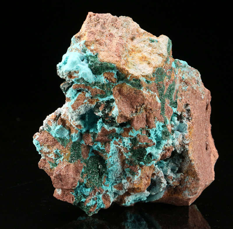 Malachite & Chrysocolla on Matrix, Tenke Fungurume, DR Congo