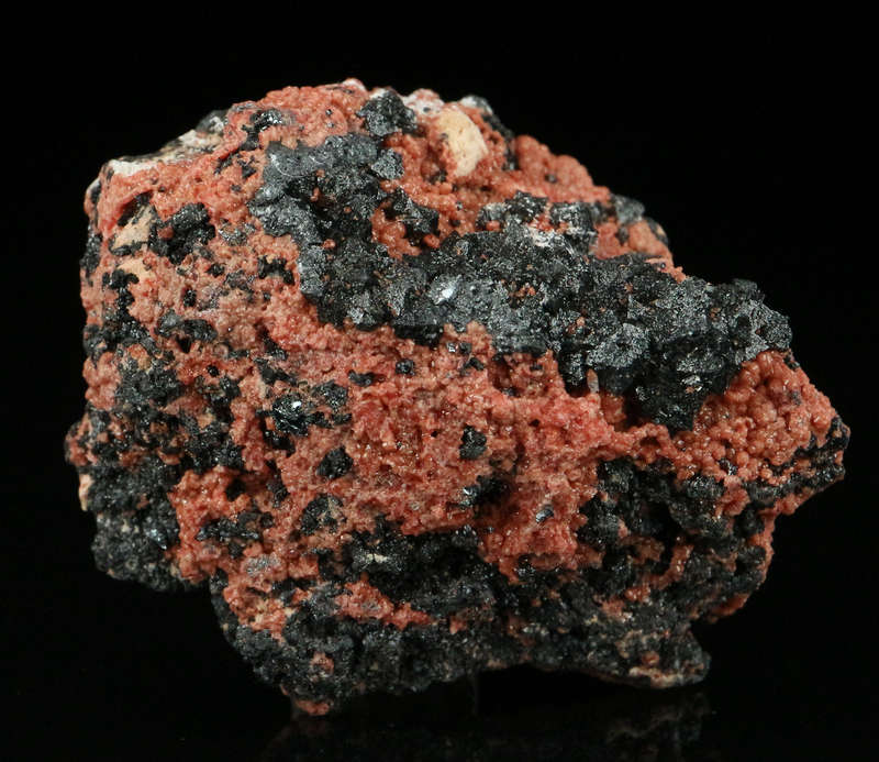 Hausmannite on Andradite,"N'Chwaning II Mine, Kalahari Manganese Field, Northern Cape, South Africa
