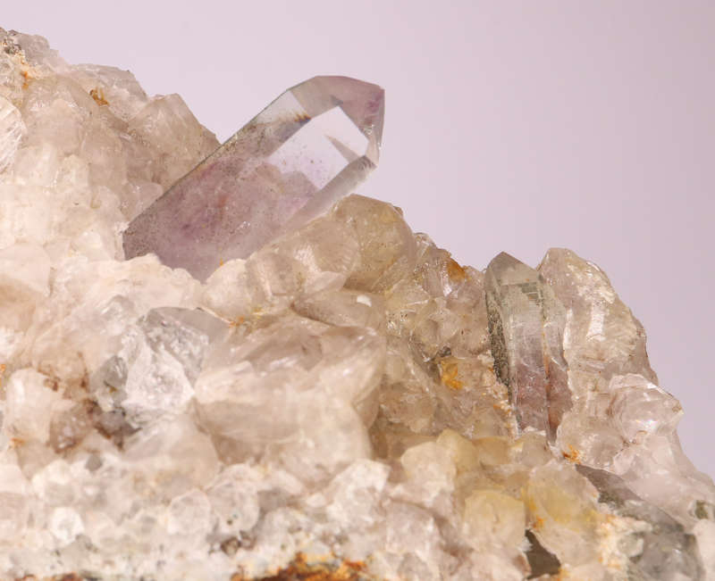 Amethyst Quartz, Calcite on Matrix, Gobobosebberge Mnt, Namibia