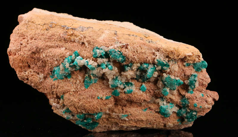 Dioptase on Matrix, Kaokoveld Region, Namibia