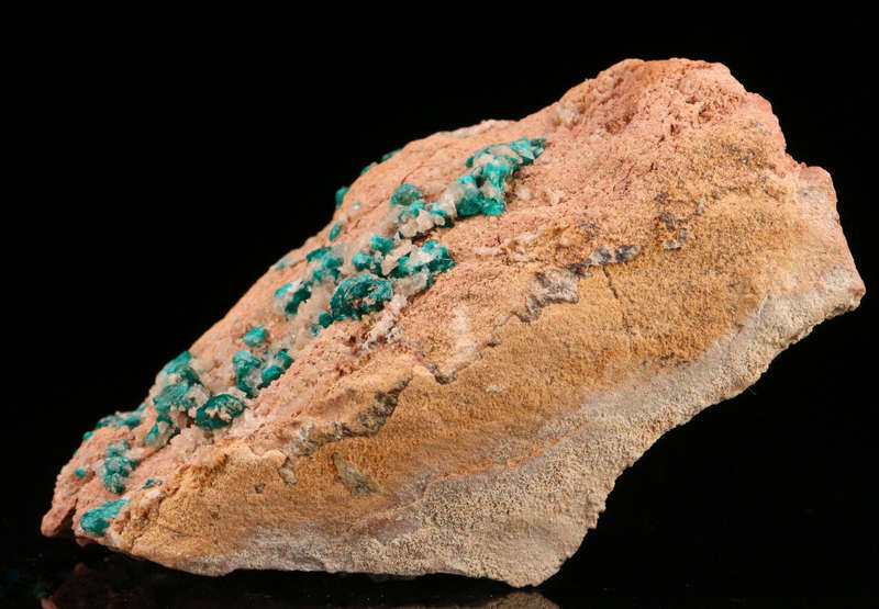 Dioptase on Matrix, Kaokoveld Region, Namibia