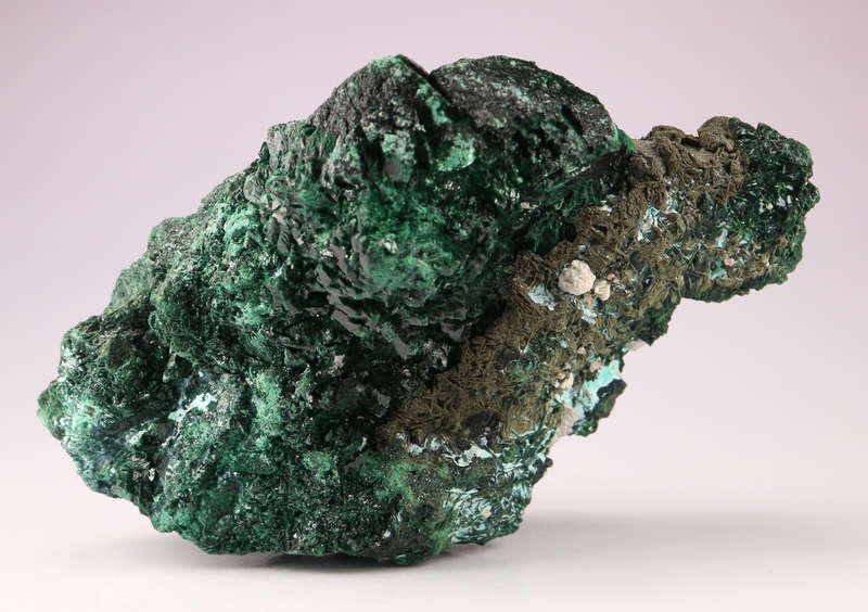 Malachite and Kolwezite Cluster, Mashamba West Mine, DRC
