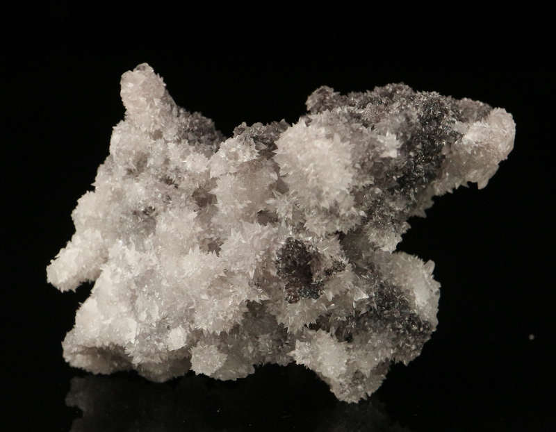 Calcite on Quartz, "N'Chwaning II Mine, Kalahari Manganese Field, Northern Cape, South Africa "