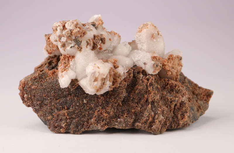Calcite on Andradite on Matrix, N'Chwaning II, Northern Cape, South Africa