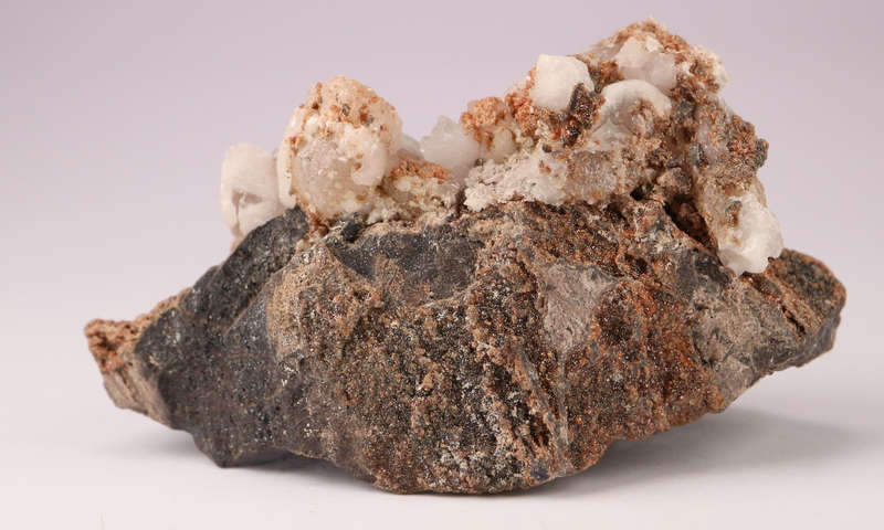 Calcite on Andradite on Matrix, N'Chwaning II, Northern Cape, South Africa