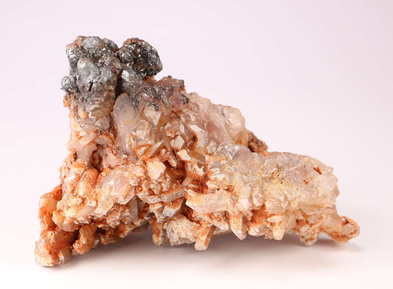 Hematite on Quartz Cluster, Artonvilla Mine, Musina, South Africa