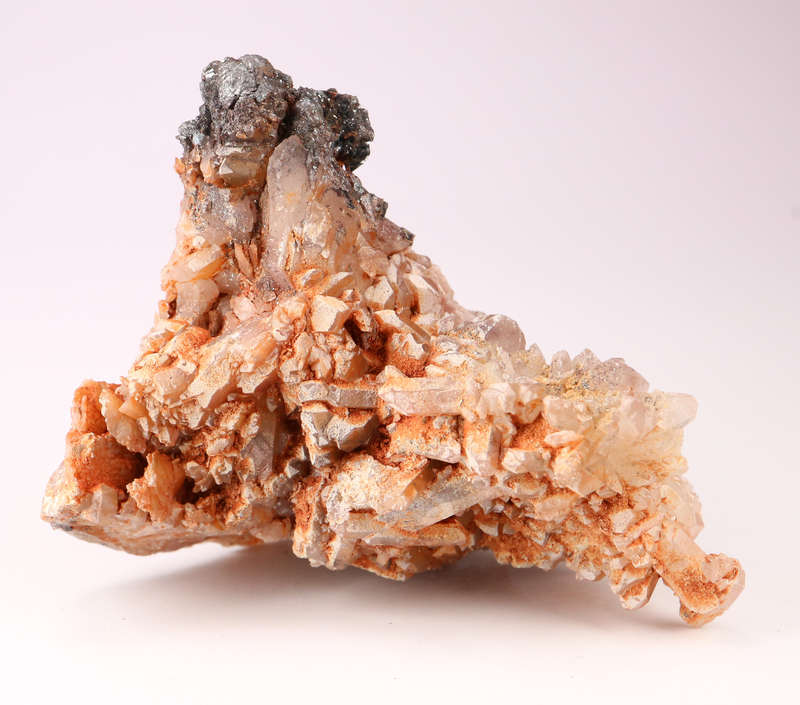 Hematite on Quartz Cluster, Artonvilla Mine, Musina, South Africa