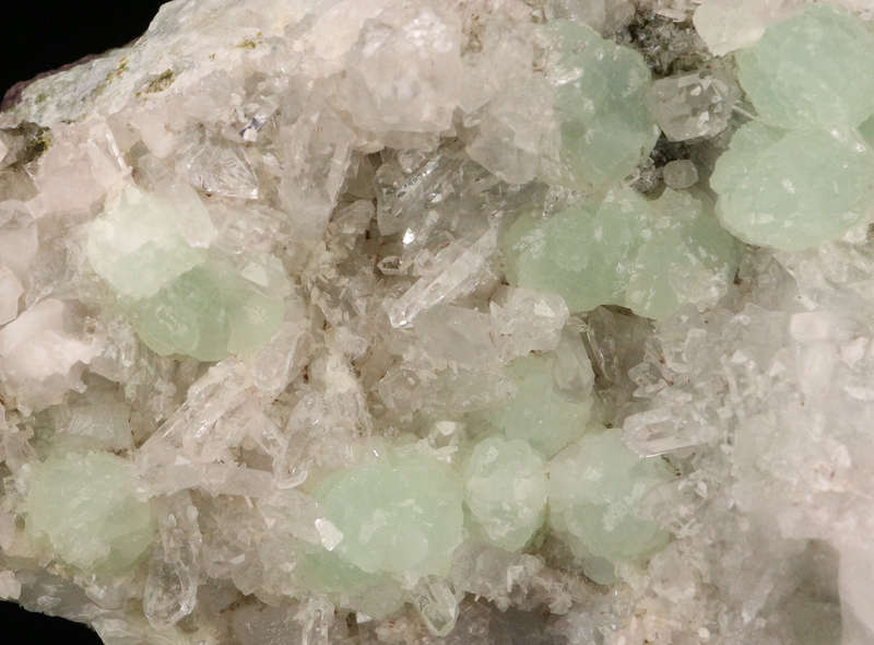 Prehnite, Quartz on Matrix, Gobobosebberge Mnt, Namibia