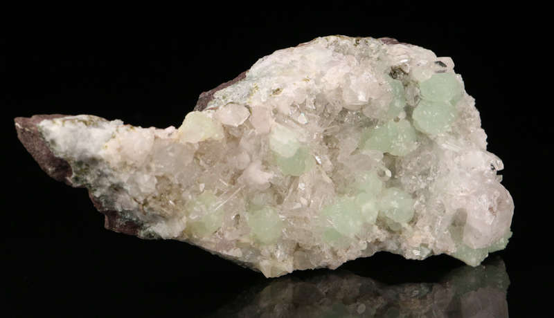 Prehnite, Quartz on Matrix, Gobobosebberge Mnt, Namibia