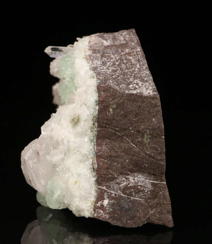 Prehnite, Quartz on Matrix, Gobobosebberge Mnt, Namibia
