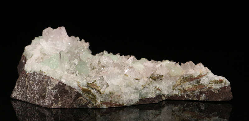 Prehnite, Quartz on Matrix, Gobobosebberge Mnt, Namibia