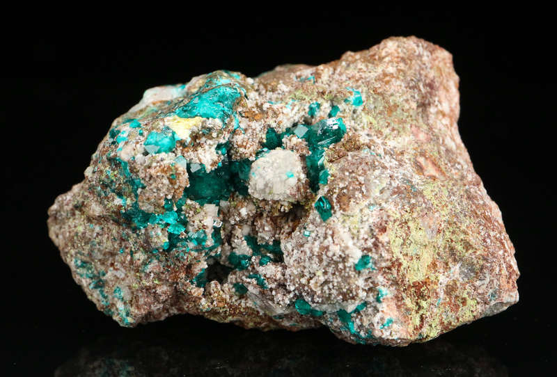 Dioptase on Matrix, Tsumeb Mine, Namibia