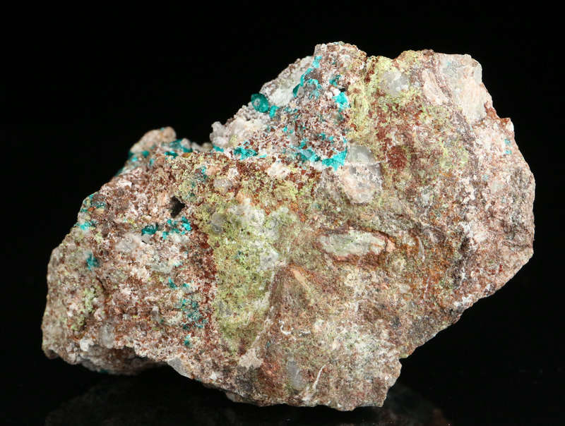Dioptase on Matrix, Tsumeb Mine, Namibia