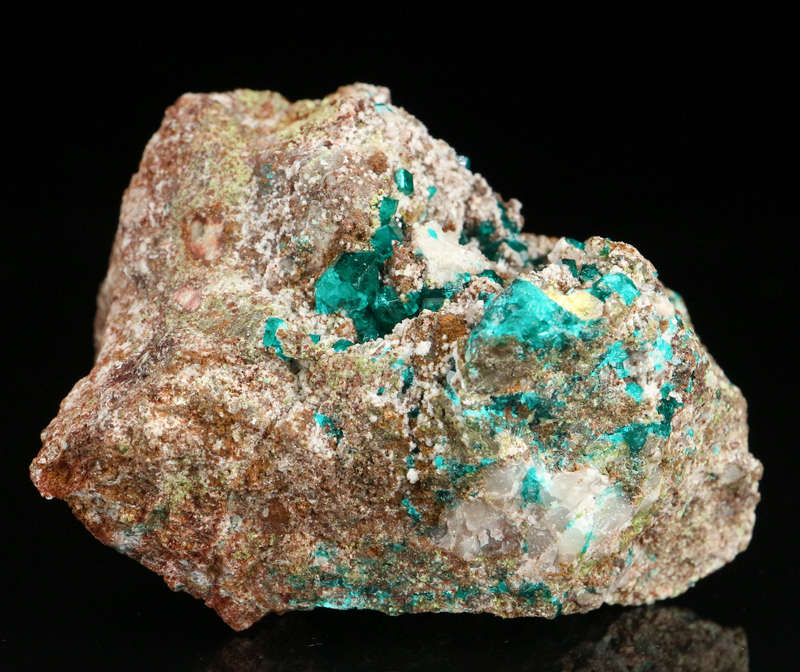Dioptase on Matrix, Tsumeb Mine, Namibia