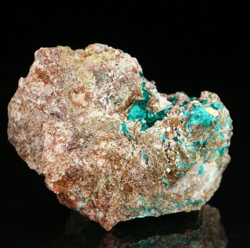 Dioptase on Matrix, Tsumeb Mine, Namibia