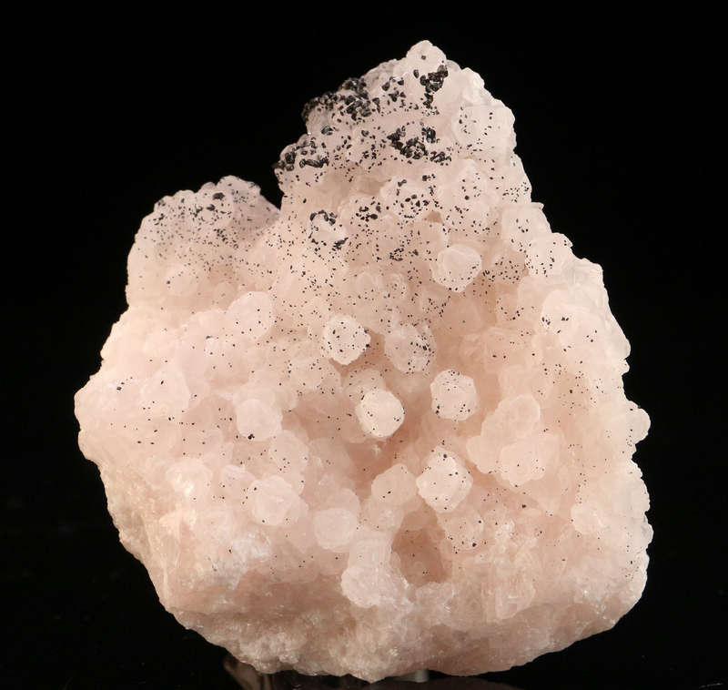 Manganite on Manganoan Calcite, N'Chwaning II, Northern Cape, South Africa