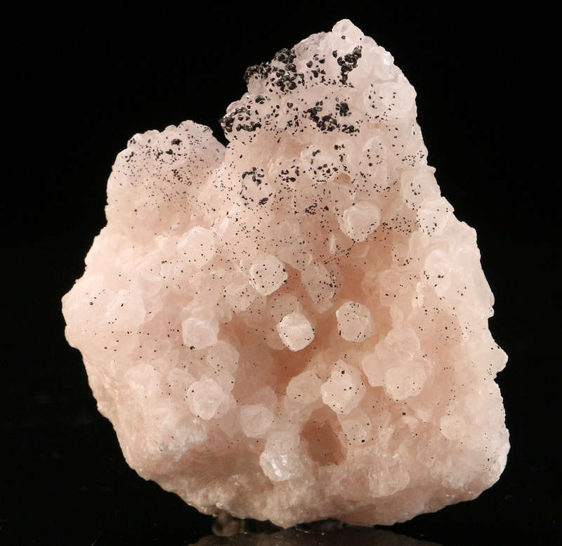 Manganite on Manganoan Calcite, N'Chwaning II, Northern Cape, South Africa
