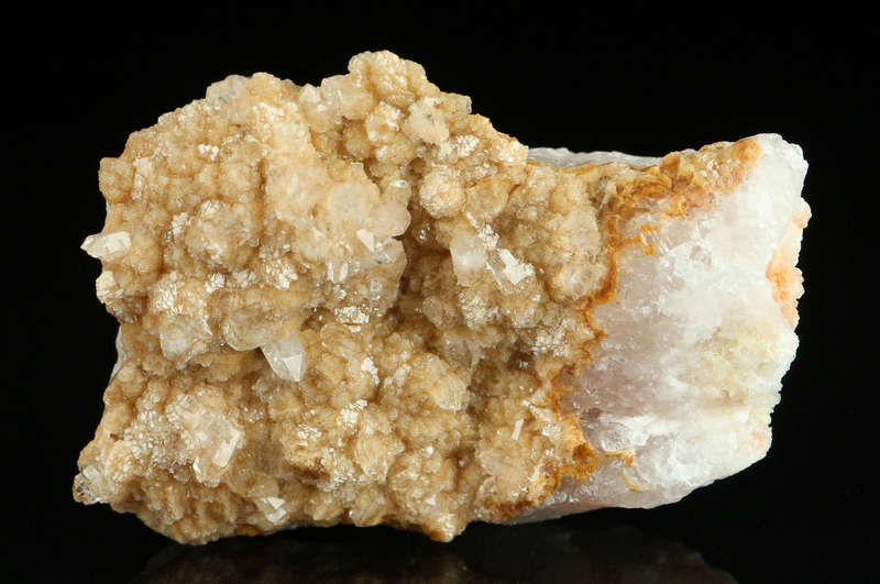 Calcite on Goethite incl Calcite,"N'Chwaning II Mine, Kalahari Manganese Field, Northern Cape, South