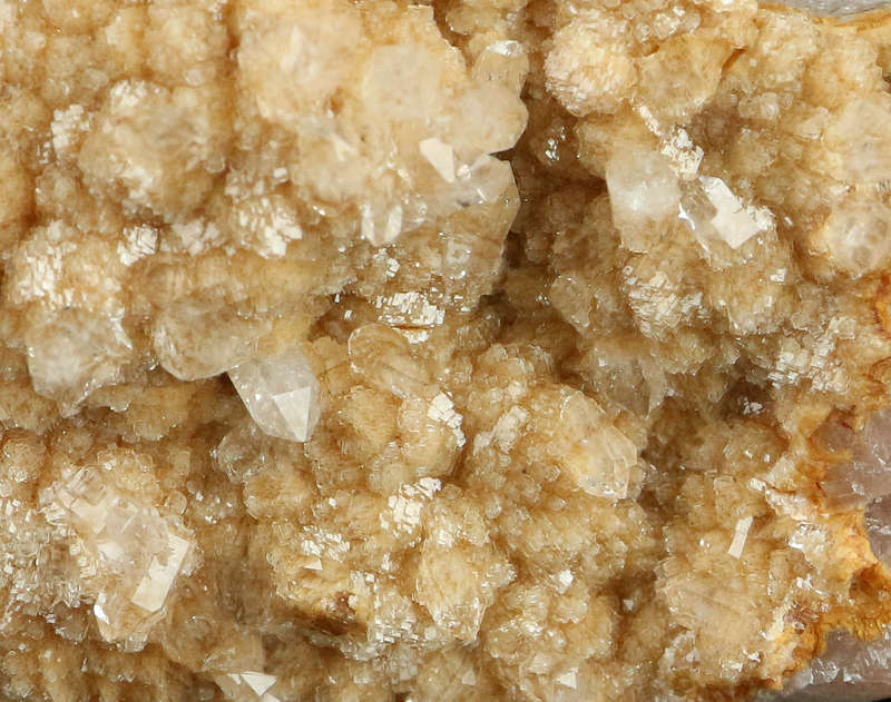 Calcite on Goethite incl Calcite,"N'Chwaning II Mine, Kalahari Manganese Field, Northern Cape, South