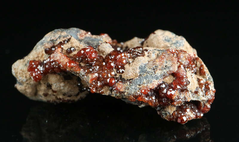 Andradite on Matrix, "N'Chwaning II Mine, Kalahari Manganese Field, Northern Cape, South Africa "