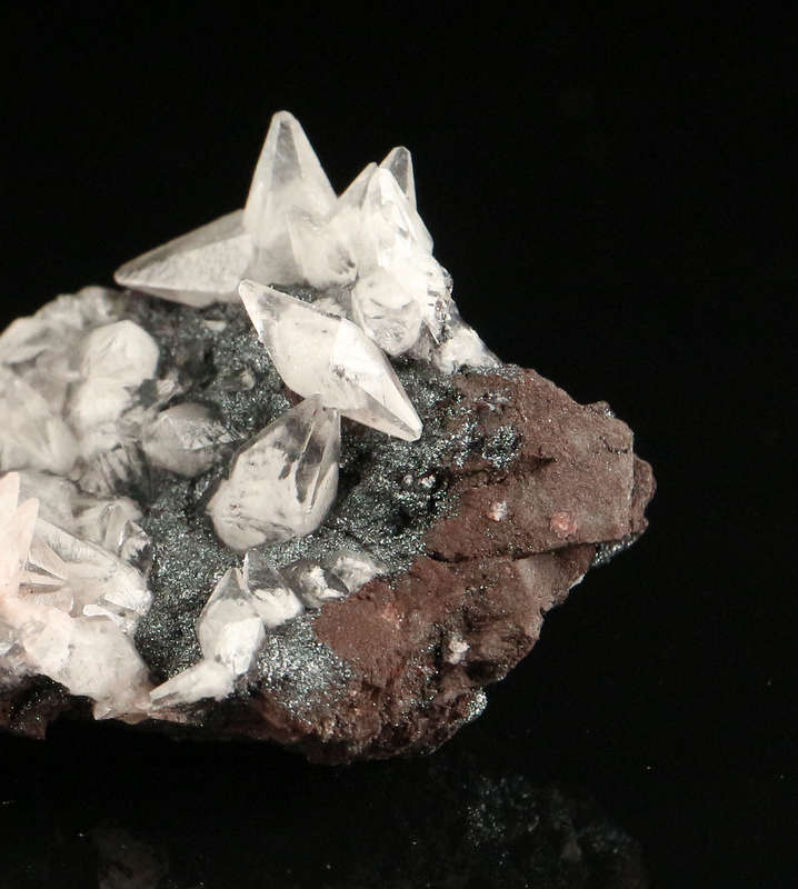 Calcite, Pyrite on Matrix,"N'Chwaning II Mine, Kalahari Manganese Field, Northern Cape, South Africa