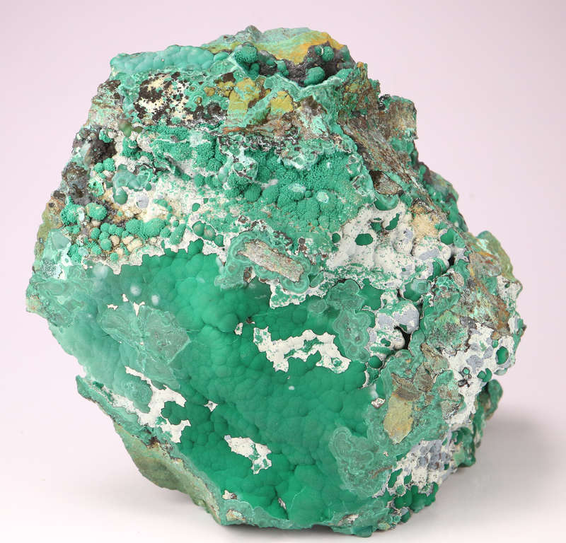 Malachite, Heterogenite, Skorpion Mine, Karas Region, Namibia