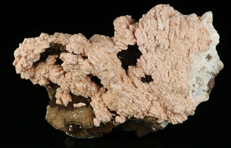 Rhodochrosite & Gageite,"N'Chwaning II Mine, Kalahari Manganese Field, Northern Cape, South Africa "