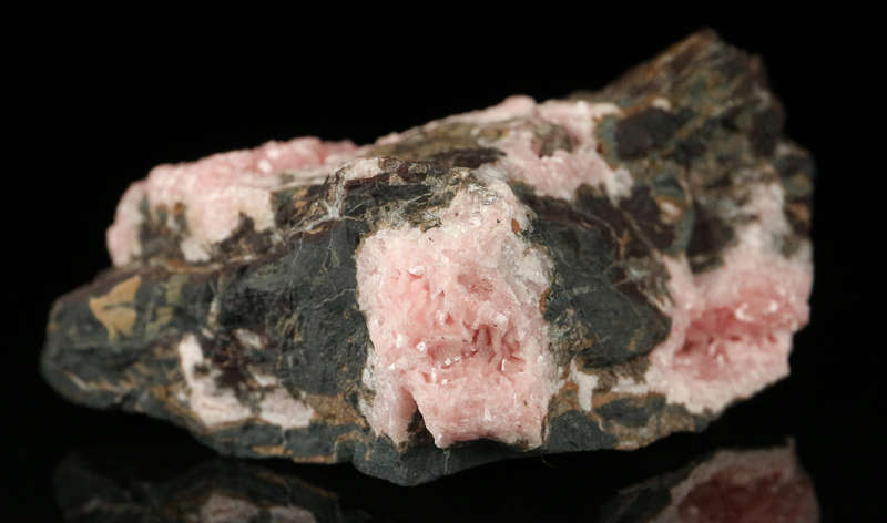 Rhodochrosite on Matrix,"N'Chwaning II Mine, Kalahari Manganese Field, Northern Cape, South Africa "