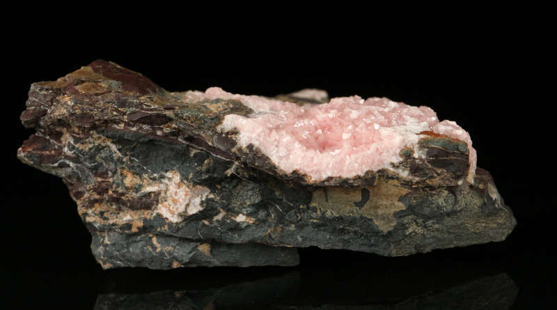 Rhodochrosite on Matrix,"N'Chwaning II Mine, Kalahari Manganese Field, Northern Cape, South Africa "