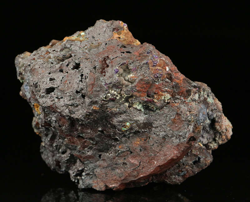 Chrysocolla on Goethite, Mashamba West Mine, DRC
