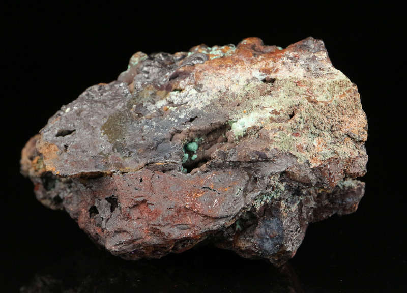 Chrysocolla on Goethite, Mashamba West Mine, DRC