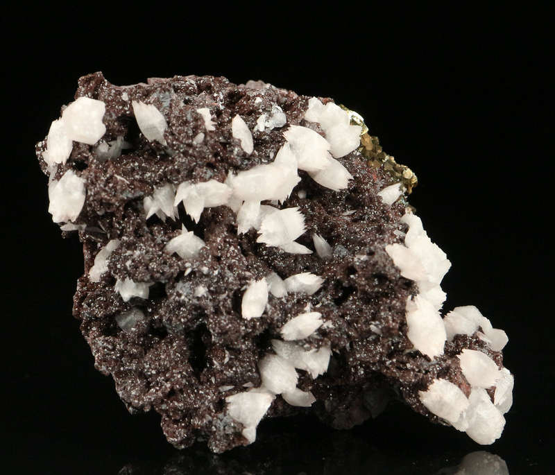 Calcite, Pyrite on Matrix,"N'Chwaning II Mine, Kalahari Manganese Field, Northern Cape, South Africa