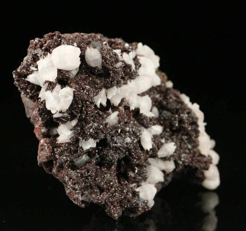 Calcite, Pyrite on Matrix,"N'Chwaning II Mine, Kalahari Manganese Field, Northern Cape, South Africa
