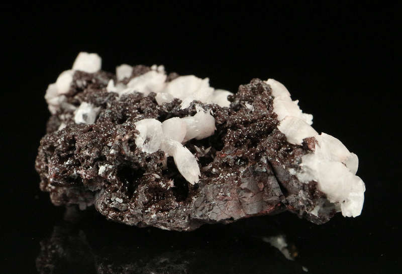 Calcite, Pyrite on Matrix,"N'Chwaning II Mine, Kalahari Manganese Field, Northern Cape, South Africa