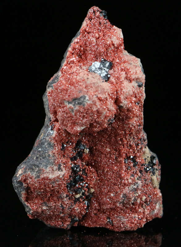 Hausmannite on Andradite,"N'Chwaning II Mine, Kalahari Manganese Field, Northern Cape, South Africa