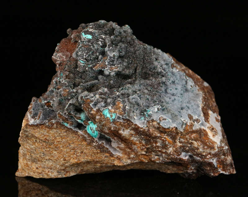 Quartz & Chrysocolla, Skorpion Mine, Karas Region, Namibia