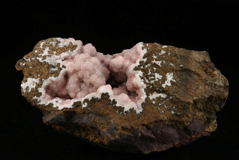 Rhodochrosite on Matrix,"N'Chwaning III Mine, Kalahari Manganese Field, Northern Cape, South Africa