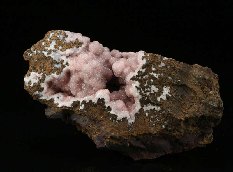 Rhodochrosite on Matrix,"N'Chwaning III Mine, Kalahari Manganese Field, Northern Cape, South Africa