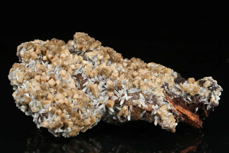 Olmiite, Bultfonteinite on Matrix,"N'Chwaning II Mine, Kalahari Manganese Field, Northern Cape, Sout