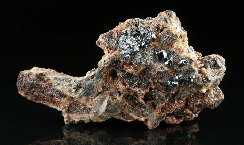 Hematite, Andradite on Matrix,"N'Chwaning II Mine, Kalahari Manganese Field, Northern Cape, South Af