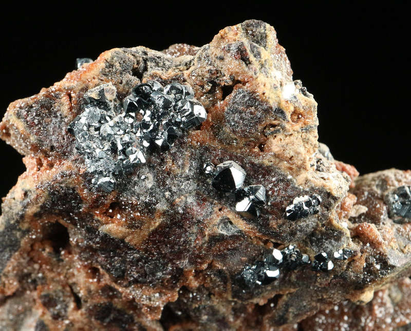 Hematite, Andradite on Matrix,"N'Chwaning II Mine, Kalahari Manganese Field, Northern Cape, South Af