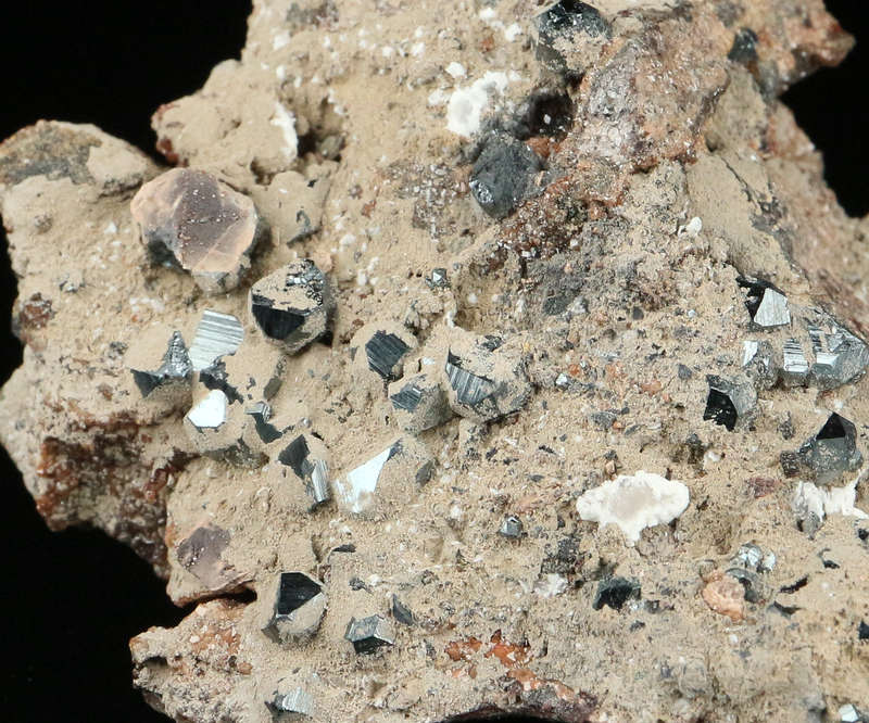 Hematite, Andradite on Matrix,"N'Chwaning II Mine, Kalahari Manganese Field, Northern Cape, South Af