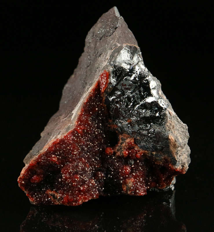 Andradite on Matrix, "N'Chwaning II Mine, Kalahari Manganese Field, Northern Cape, South Africa "