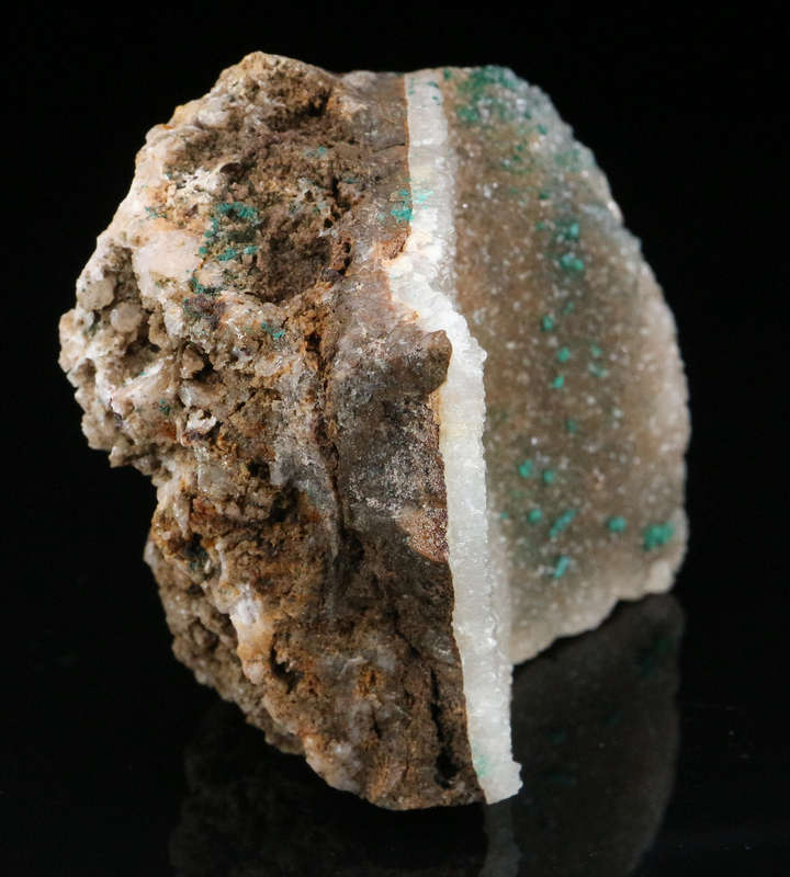 Malachite on Quartz, Tenke Fungurume, DR Congo