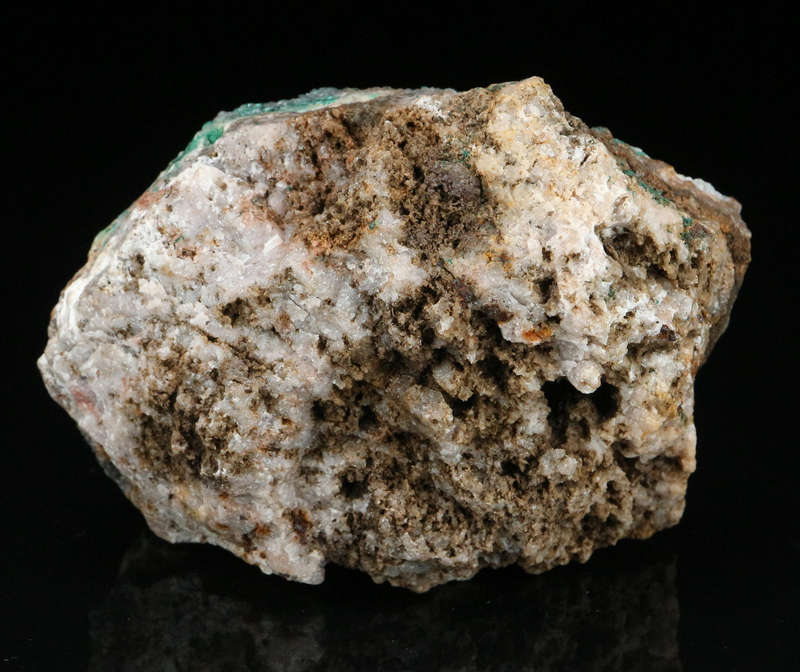 Malachite on Quartz, Tenke Fungurume, DR Congo